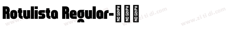 Rotulista Regular字体转换
